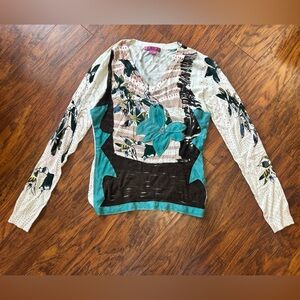 Vintage Y2K embellished top